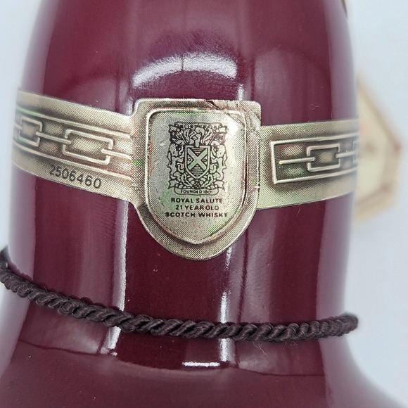 Royal Salute 21 Year Old Blended Scotch Whisky Red Ceramic Bottle Only - Picture 6 of 12